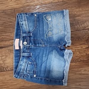 Squeeze, stretch, jean shorts girl's 6X